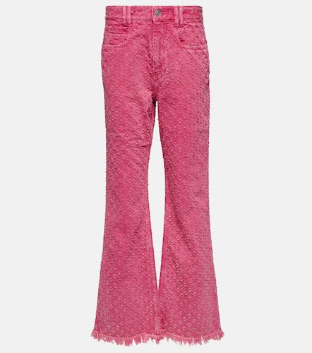 High-rise straight eyelet jeans - Isabel Marant - Modalova