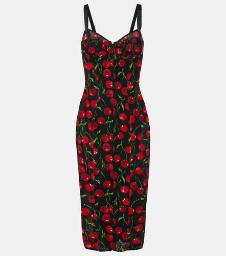 Cherry bustier midi dress - Dolce&Gabbana - Modalova