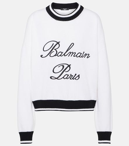 Bestickter Pullover Signature - Balmain - Modalova