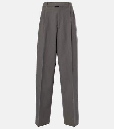 Mid-rise wool tricotine straight pants - Bottega Veneta - Modalova