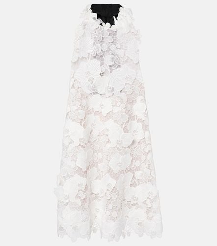 Floral guipure lace minidress - Oscar de la Renta - Modalova