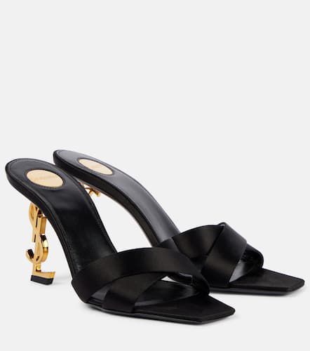 Opyum 85 satin crÃªpe mules - Saint Laurent - Modalova