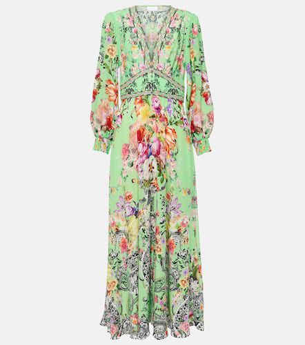 Porcelain Dream silk maxi dress - Camilla - Modalova