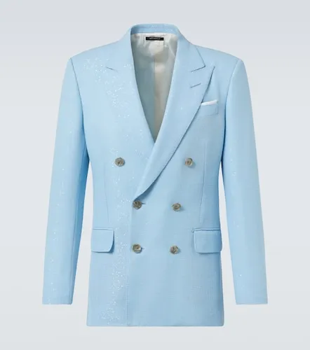 Sequined wool-blend suit jacket - Tom Ford - Modalova