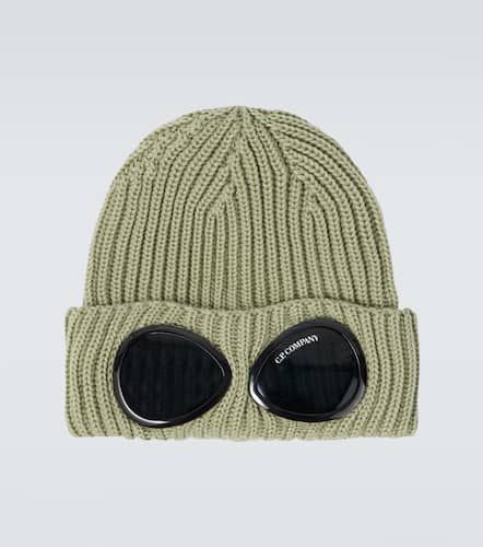 Goggle ribbed-knit wool beanie - C.P. Company - Modalova