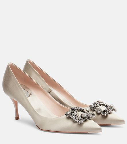 Salones Efflorescence 65 de satén adornados - Roger Vivier - Modalova