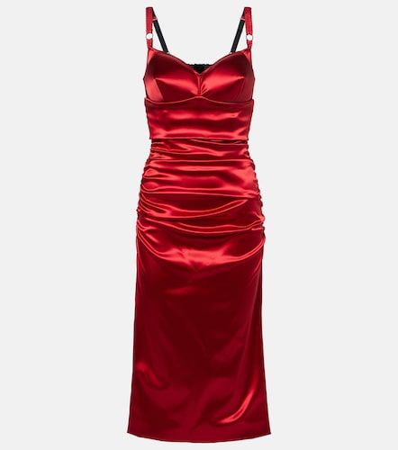 Dolce&Gabbana Midikleid aus Satin - Dolce&Gabbana - Modalova
