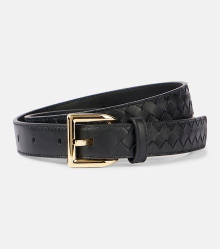 Cinturón de piel Intrecciato - Bottega Veneta - Modalova