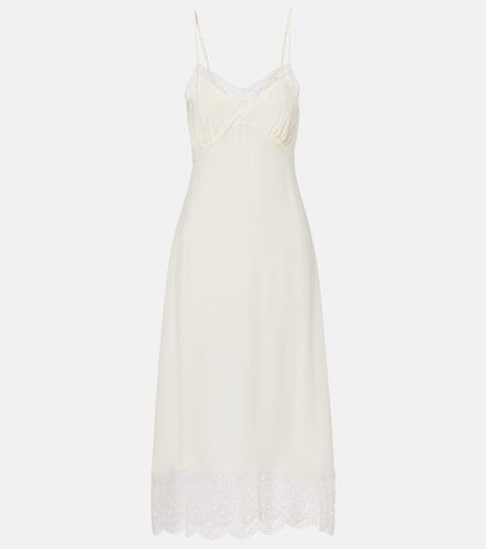 Abito sottoveste in crêpe de chine con pizzo - Simone Rocha - Modalova