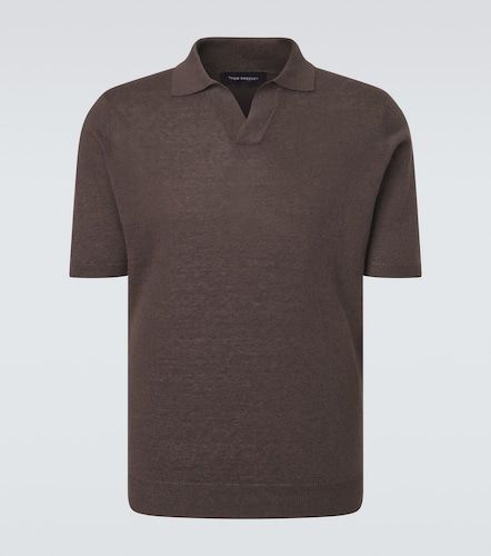 Thom Sweeney Polo in lino e cotone - Thom Sweeney - Modalova