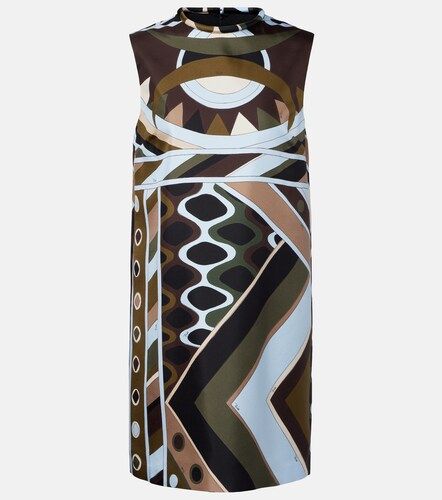 Vestido corto Vivara de sarga de seda - Pucci - Modalova