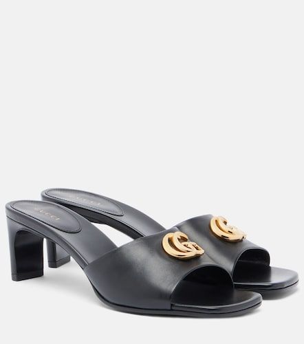 Gucci Mules Double G in pelle - Gucci - Modalova