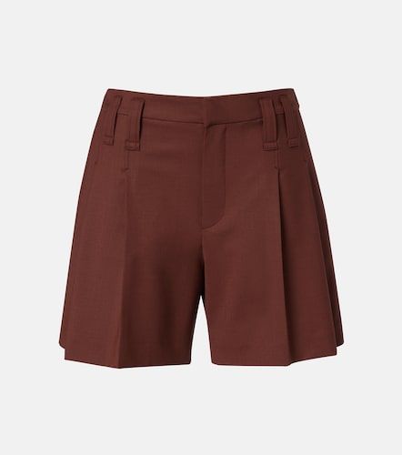 Monili pleated wool-blend shorts - Brunello Cucinelli - Modalova