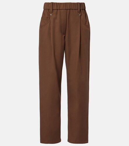Pantalones rectos con cuentas Monili - Brunello Cucinelli - Modalova