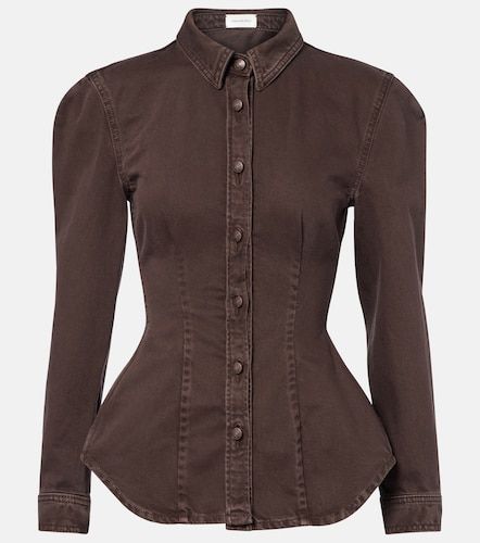 Magda Butrym Giacca di jeans Peplum - Magda Butrym - Modalova