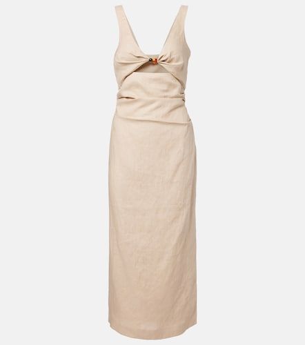 Abito midi Moretti in lino con cut-out - SIR - Modalova