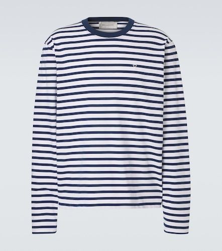 Camiseta de jersey de algodón a rayas - Ami Paris - Modalova