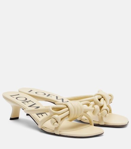 Loewe Flamenco 45 leather mules - Loewe - Modalova