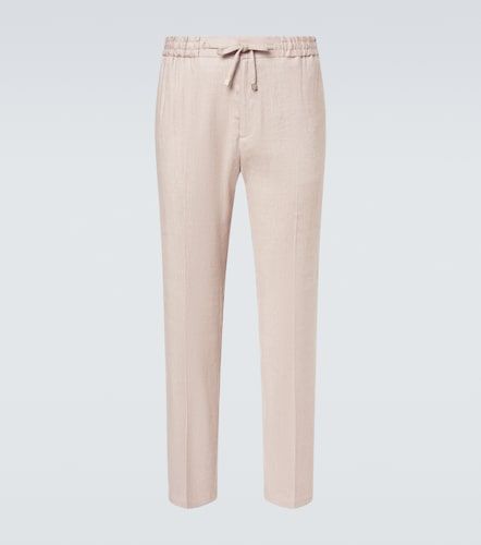 Etro Linen-blend sweatpants - Etro - Modalova