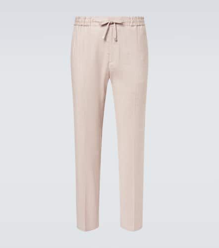 Pantalones deportivos en mezcla de lino - Etro - Modalova