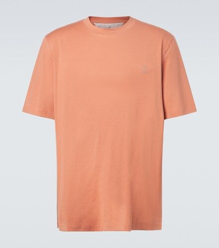 Camiseta de jersey de algodón con logo - Brunello Cucinelli - Modalova