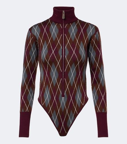 Perfect Moment Argyle wool bodysuit - Perfect Moment - Modalova
