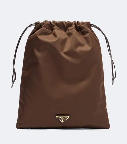 Wish leather-trimmed Re-Nylon pouch - Prada - Modalova