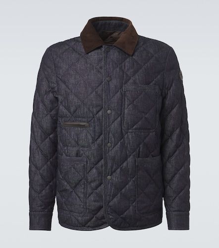 Moncler Quilted denim down jacket - Moncler - Modalova