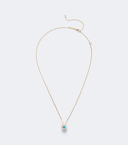 Collar Evil Eye de oro de 18 ct con diamantes y turquesa - Suzanne Kalan - Modalova