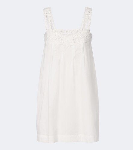Vestido corto Veda de algodón con croché - Posse - Modalova