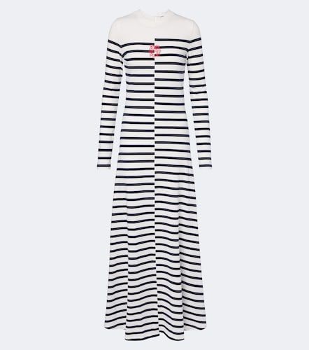 Abito lungo in jersey misto cotone a righe - Jean Paul Gaultier - Modalova