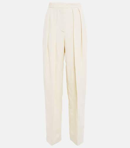 High-rise pleated straight pants - Stella McCartney - Modalova