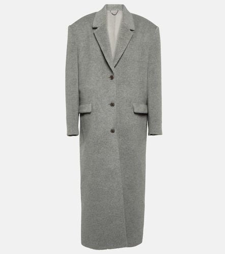 Single-breasted alpaca and wool coat - Magda Butrym - Modalova