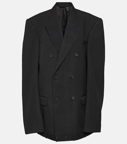 Deconstructed double-breasted wool jacket - Balenciaga - Modalova