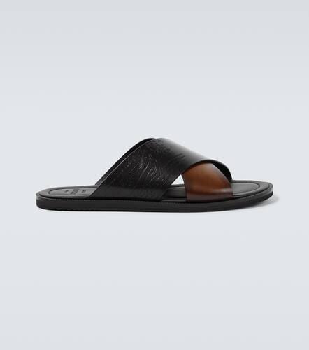 Sifnos Scritto leather slides - Berluti - Modalova