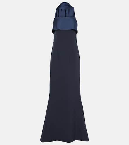 Safiyaa Roshana sash crÃªpe gown - Safiyaa - Modalova