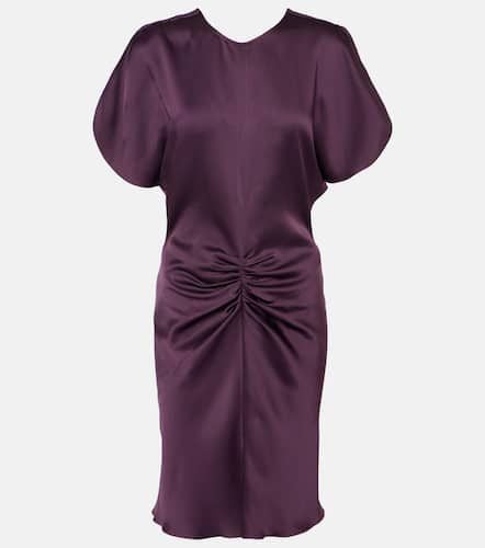 Gathered satin minidress - Victoria Beckham - Modalova