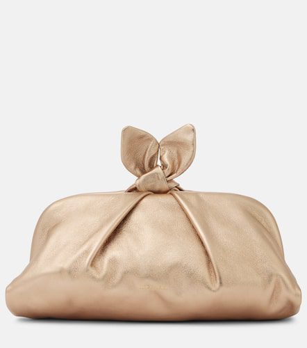 Bow Tie leather clutch - Aquazzura - Modalova