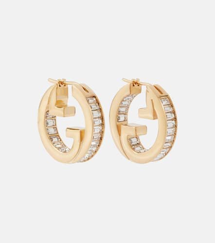 Blondie embellished hoop earrings - Gucci - Modalova