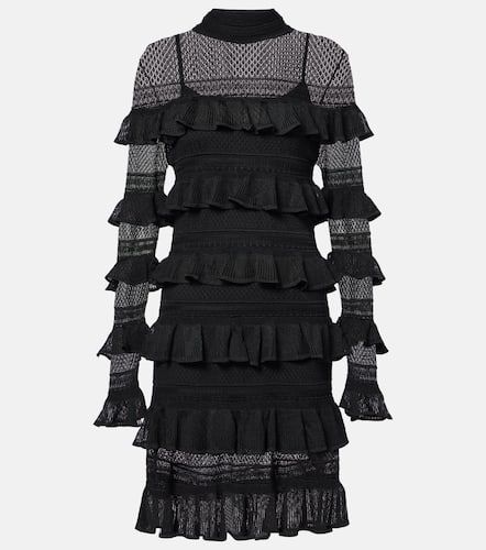 Crush High Neck Frilled knitted minidress - Zimmermann - Modalova