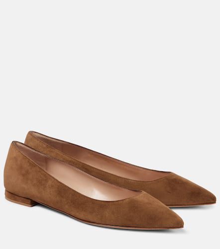 Gianvito suede ballet flats - Gianvito Rossi - Modalova