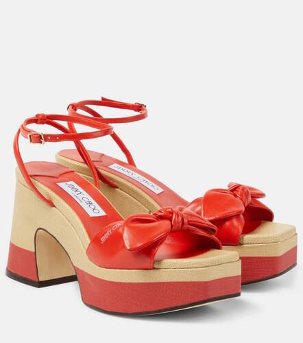 Ricia 95 leather platform sandals - Jimmy Choo - Modalova