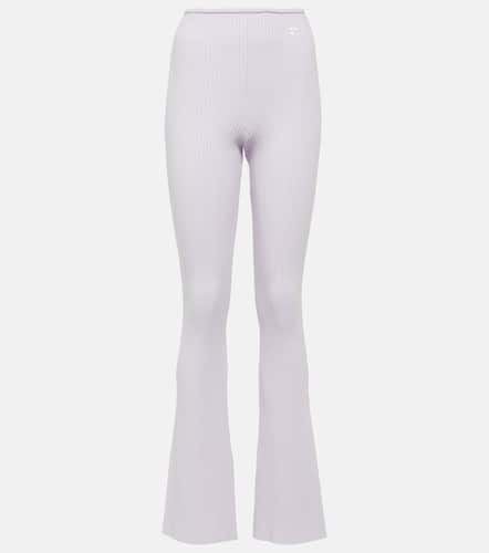 CourrÃ¨ges Reedition ribbed-knit flared pants - Courreges - Modalova