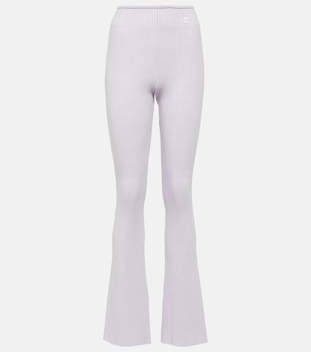 Reedition ribbed-knit flared pants - Courreges - Modalova