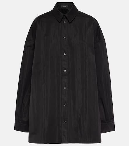 Oversized cotton-blend drill shirt - Wardrobe.NYC - Modalova