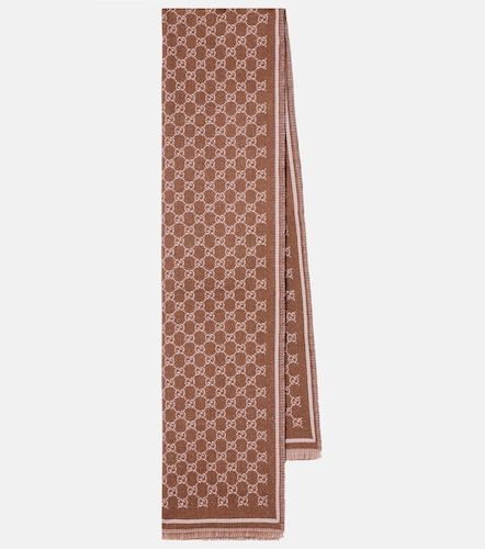 Gucci GG wool-blend jacquard scarf - Gucci - Modalova