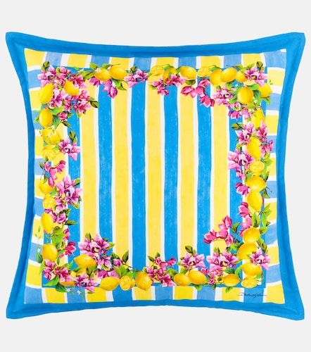 Cuscino Taormina in cotone a righe - Dolce&Gabbana Casa - Modalova