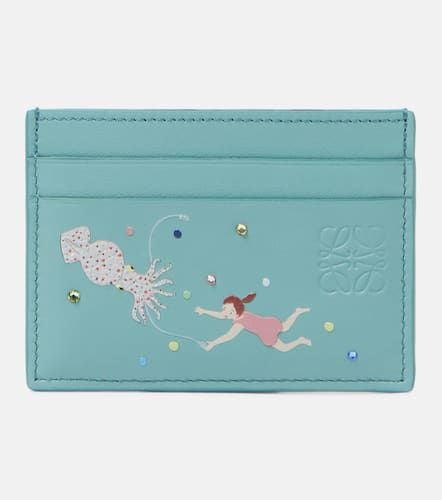 X Suna Fujita Deep Sea leather card holder - Loewe - Modalova