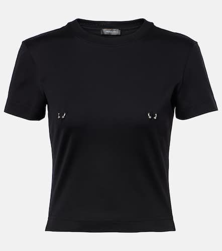 Mugler Ruched cotton top - Mugler - Modalova