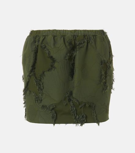 Floral jacquard fil coupÃ© miniskirt - Gucci - Modalova
